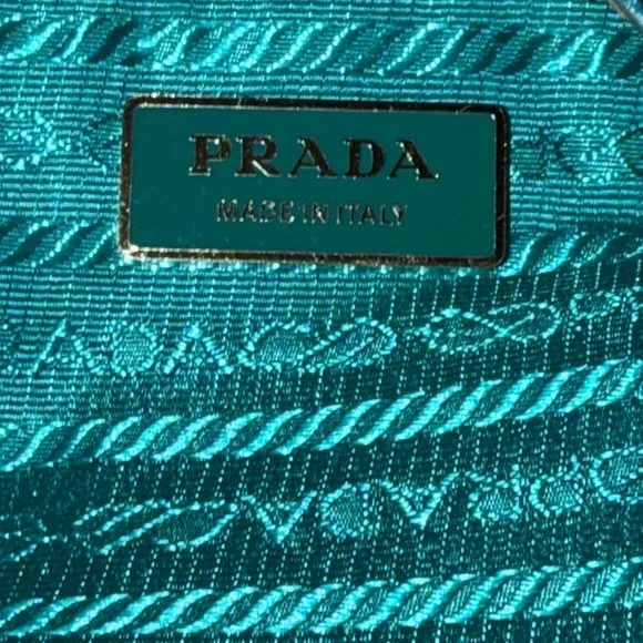 PRADA TURQUOISE QUILTED WITH COA DUSTBAG - Picture 9 of 16